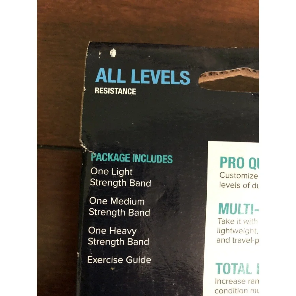 FILA All Levels 3 Flat Strength Flex Power Bands Lite Medium‎ Heavy
